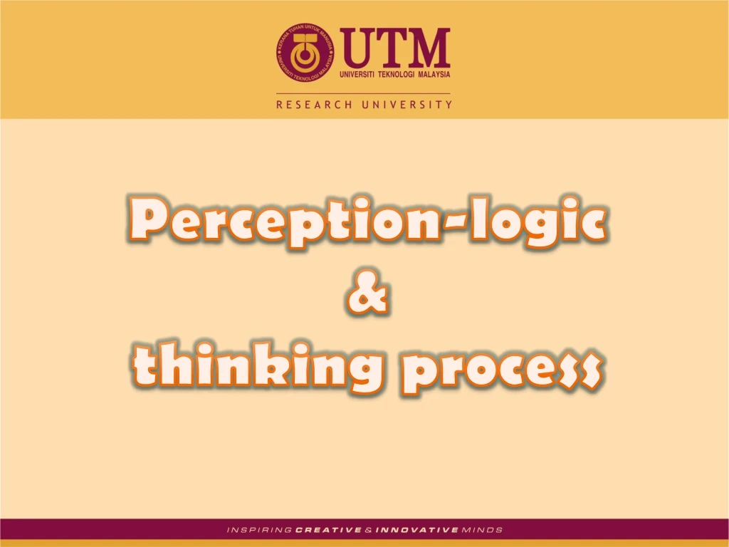 perception logic thinking process