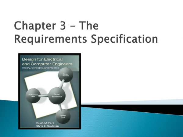 Chapter  3  –  The Requirements Specification