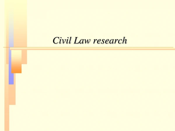 Civil Law research