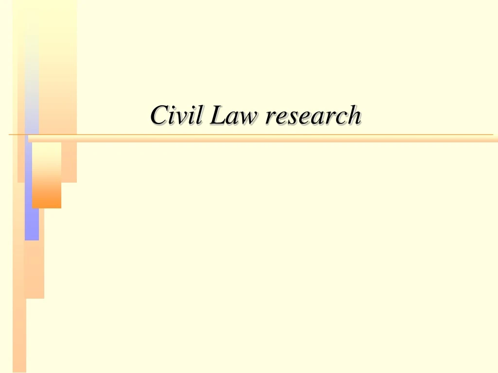 civil law research
