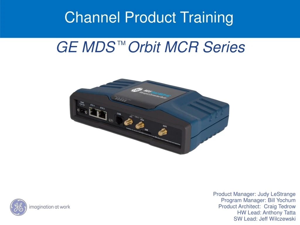 Communications: MDS Orbit MCR-4G
