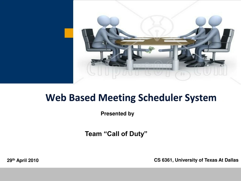 web based meeting scheduler system