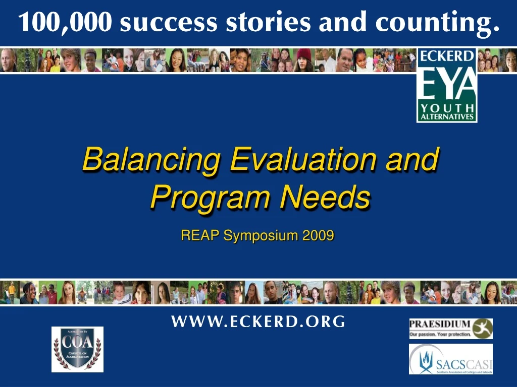 balancing evaluation and program needs