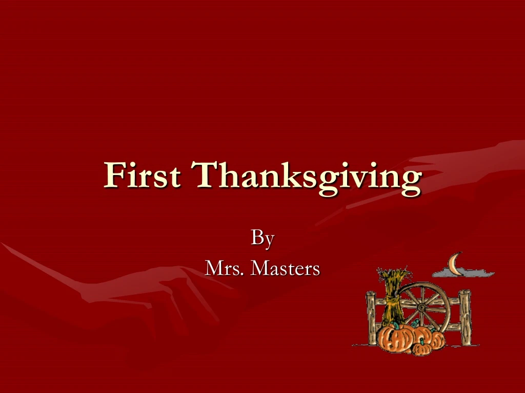 first thanksgiving