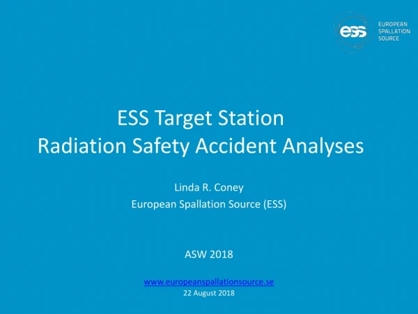 ESS Target Station  Radiation Safety Accident Analyses