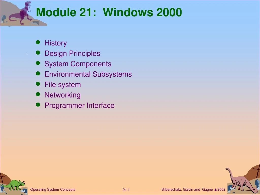 module 21 windows 2000