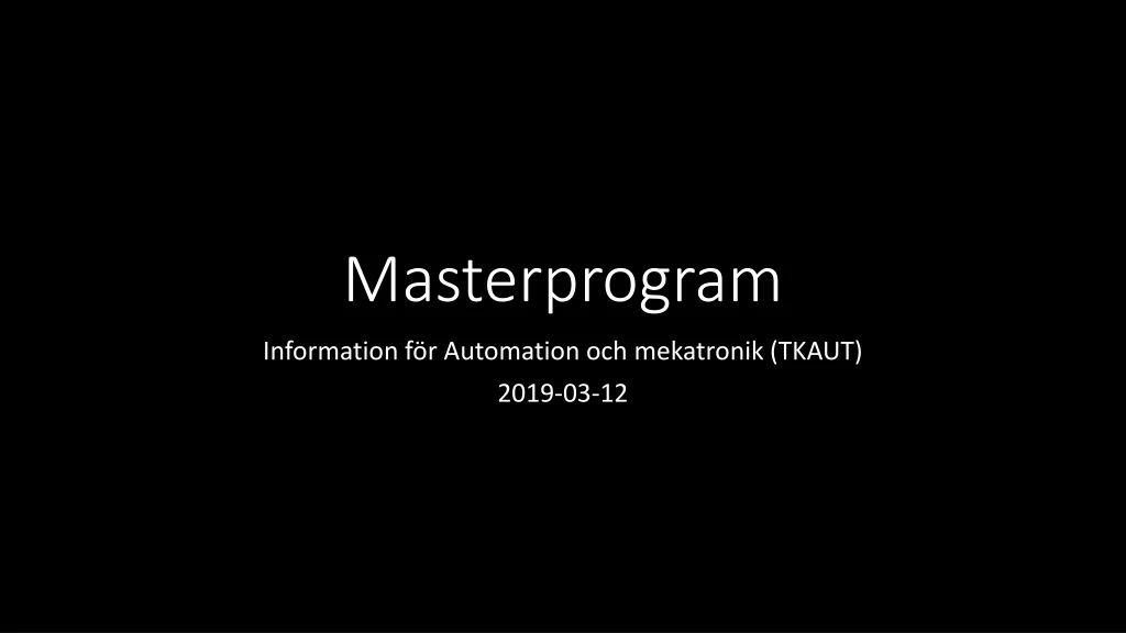 masterprogram