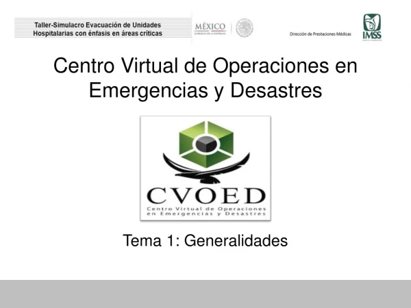 Centro Virtual de Operaciones en Emergencias y Desastres