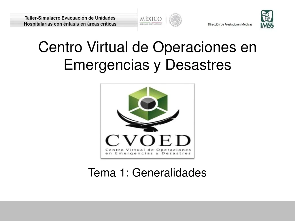 centro virtual de operaciones en emergencias y desastres