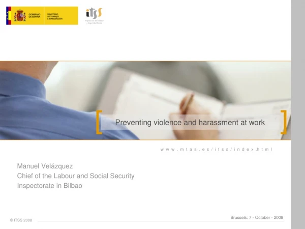 Preventing violence and harassment at work