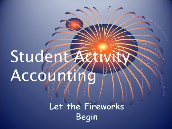 Student Activity Accounting