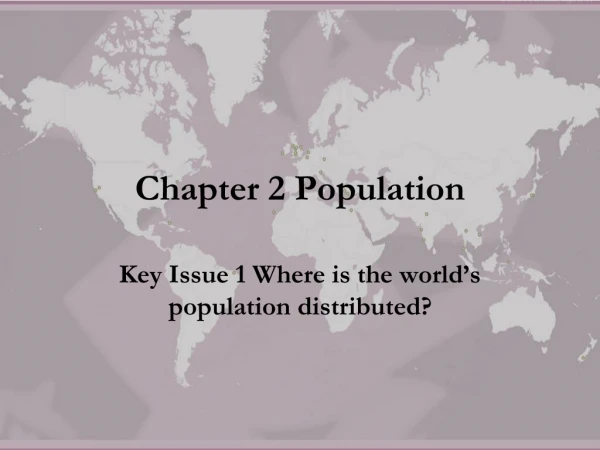 Chapter 2 Population