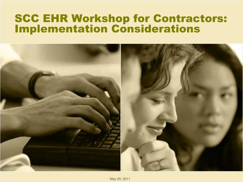 scc ehr workshop for contractors implementation considerations