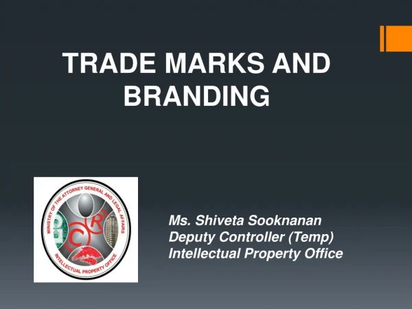 TRADE MARKS AND BRANDING
