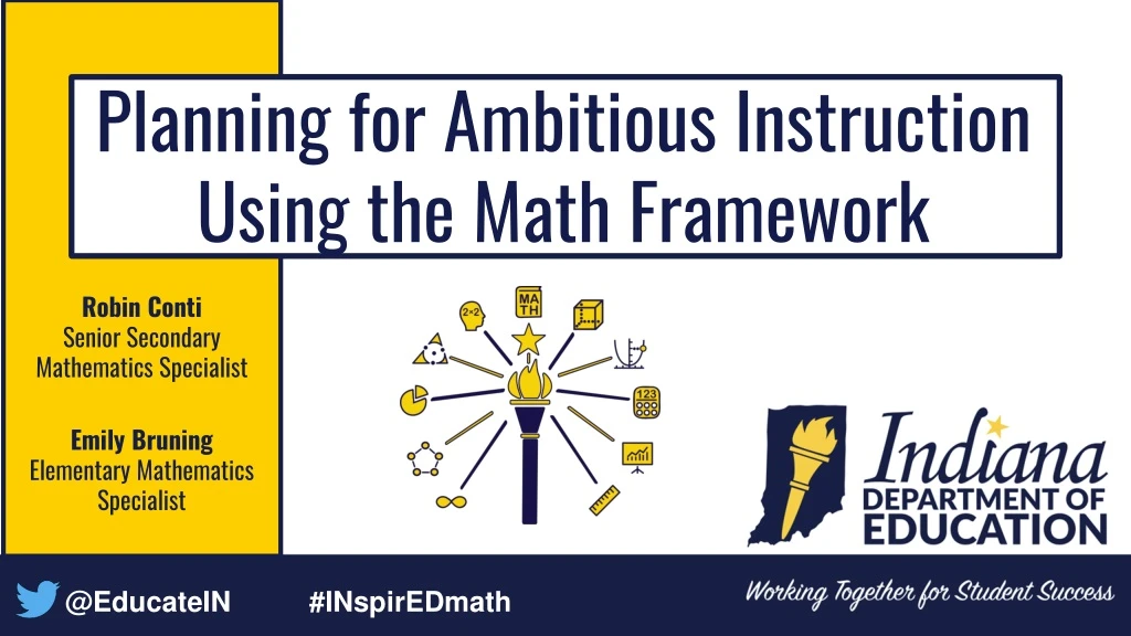 planning for ambitious instruction using the math