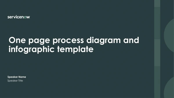 One page process diagram and infographic template