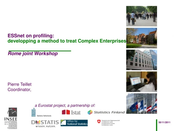 ESSnet on profiling:   developping a method to treat Complex Enterprises Rome joint Workshop
