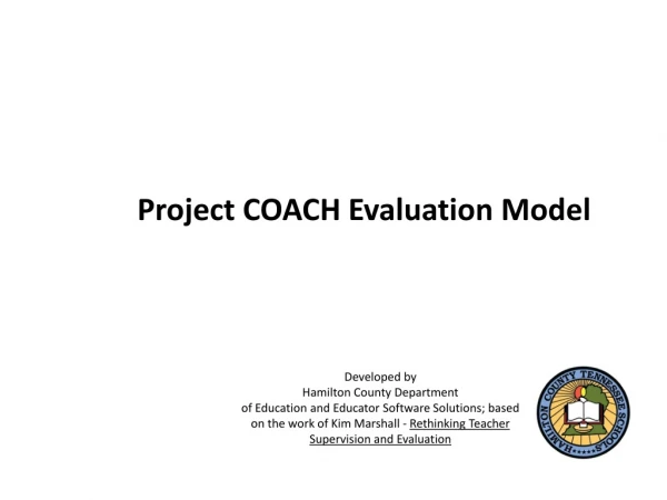 Project COACH Evaluation Model