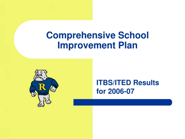 Comprehensive School Improvement Plan