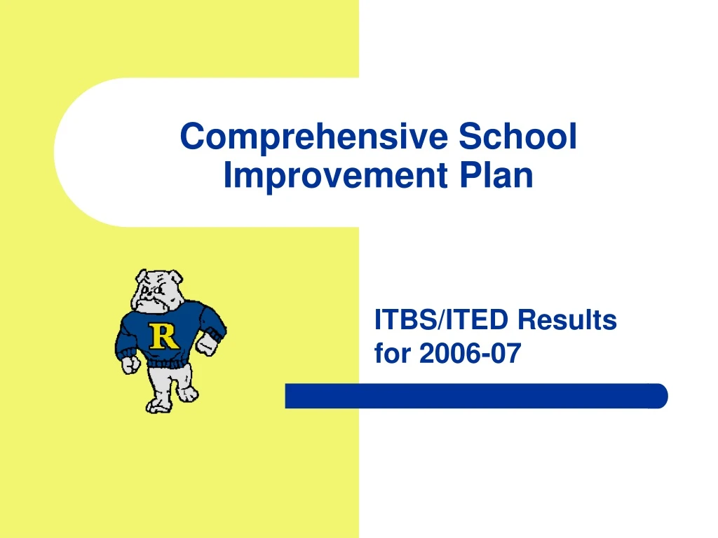 comprehensive school improvement plan