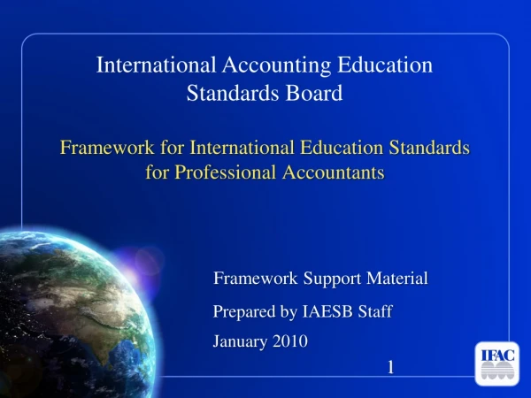 Framework for International Education Standards for Professional Accountants