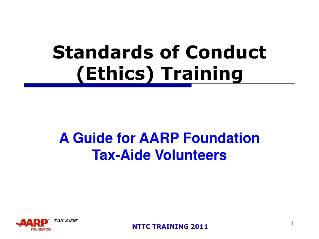 standards of conduct ethics training