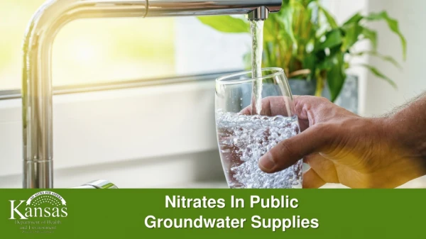 Nitrates In Public Groundwater Supplies