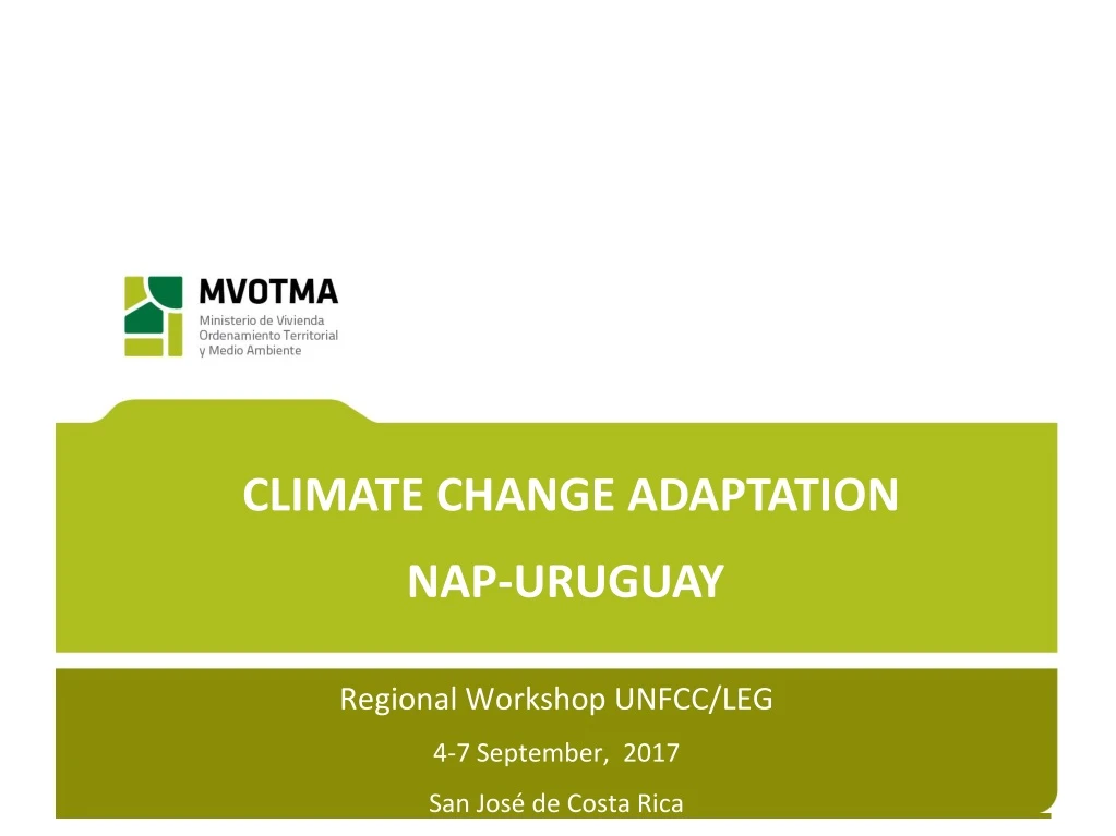 climate change adaptation nap uruguay