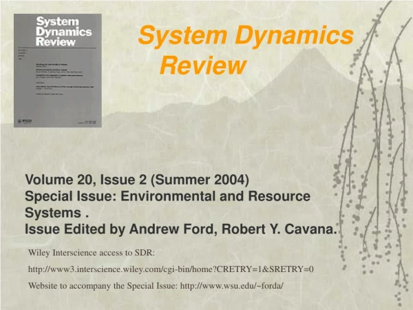 System Dynamics Review