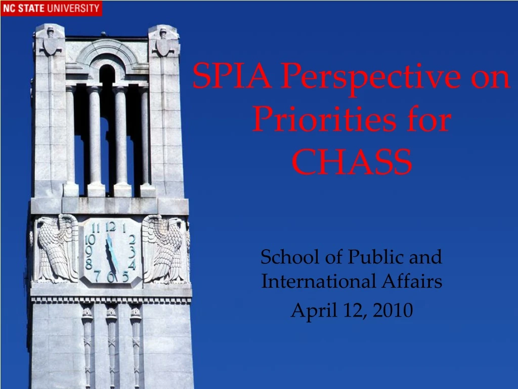 spia perspective on priorities for chass