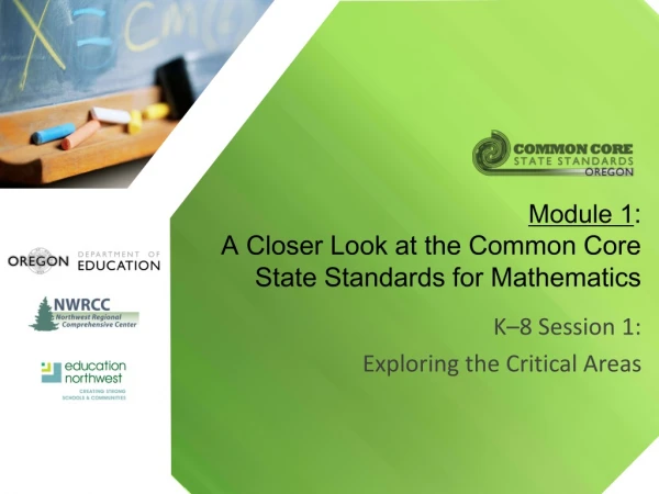 Module 1 : A Closer Look at the Common Core State Standards for Mathematics