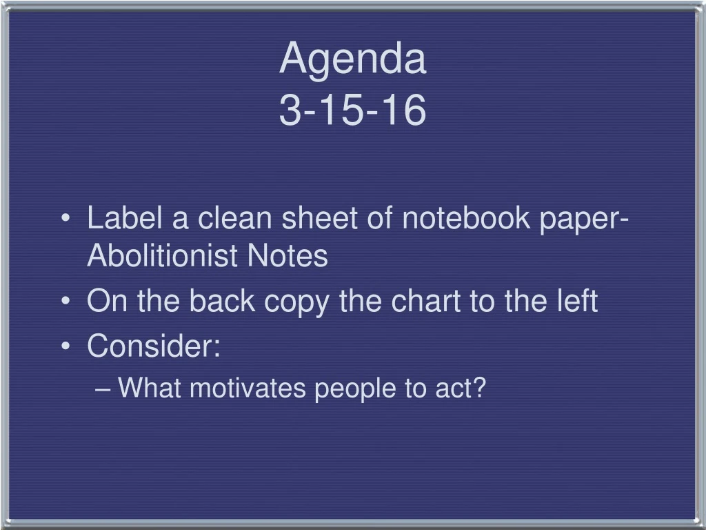 agenda 3 15 16