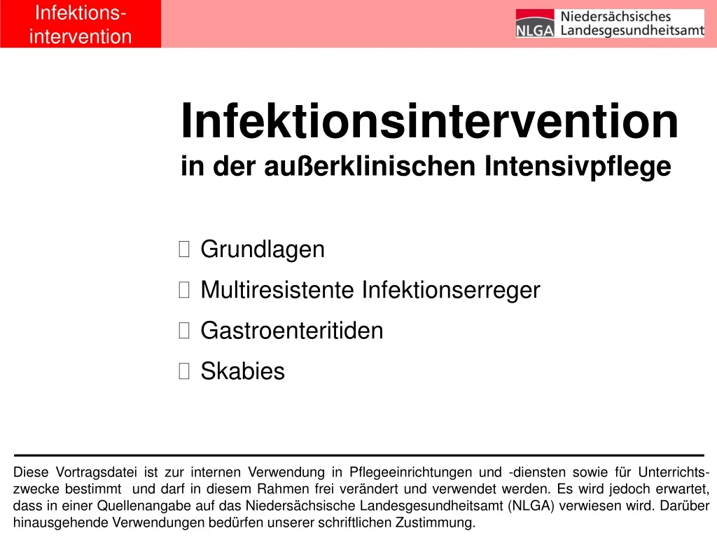 infektions intervention