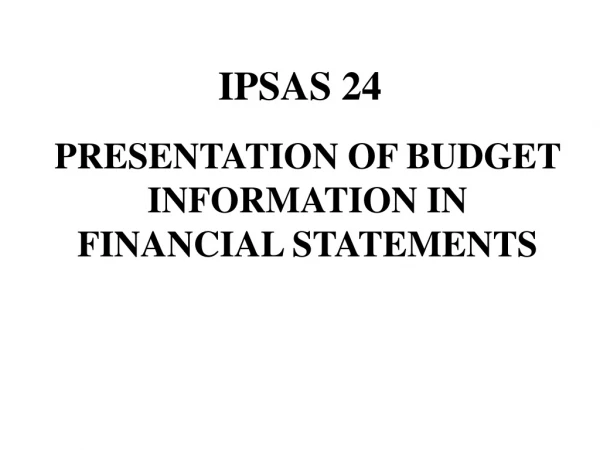 IPSAS 24