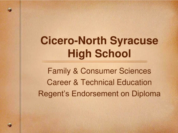 Cicero-North Syracuse High School