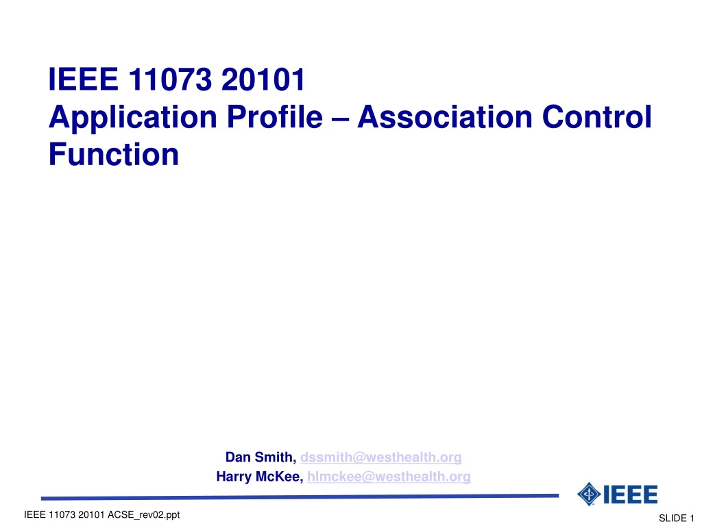 ieee 11073 20101 application profile association