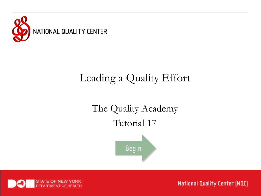 leading a quality effort