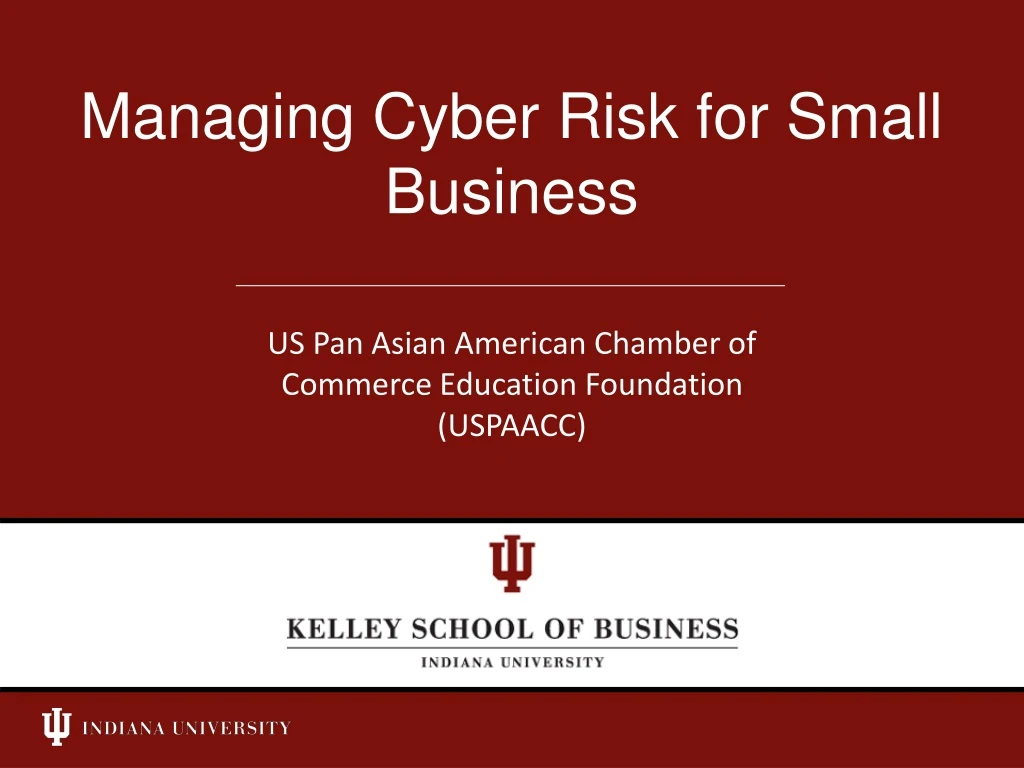 managing cyber risk for small business