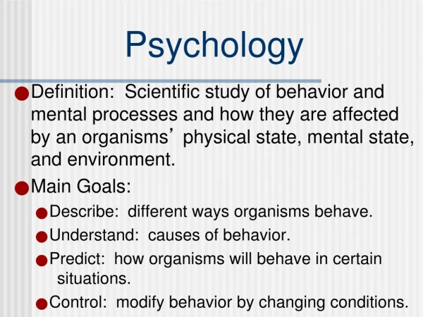 Psychology