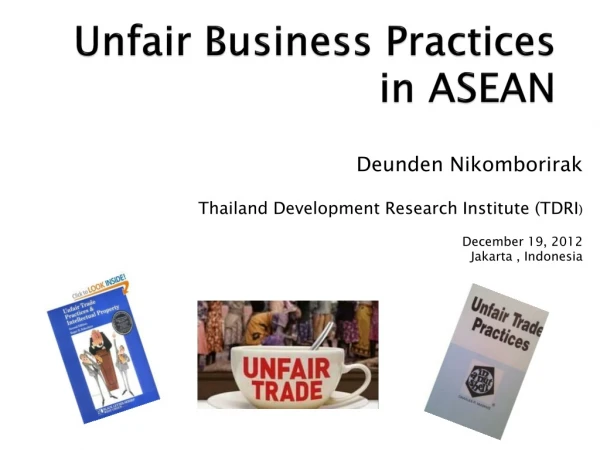 Unfair Business Practices in ASEAN
