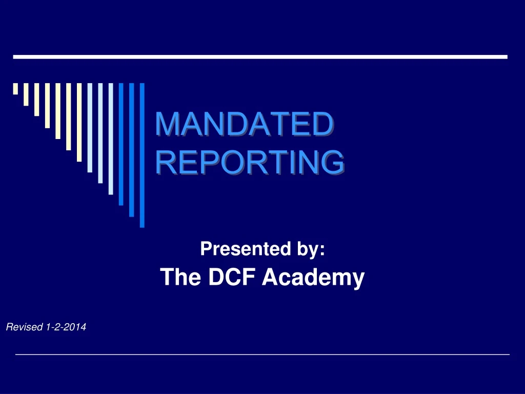 mandated reporting