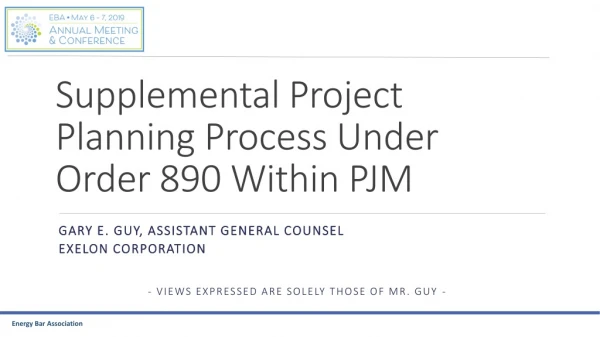 Supplemental Project Planning Process Under Order 890 Within PJM