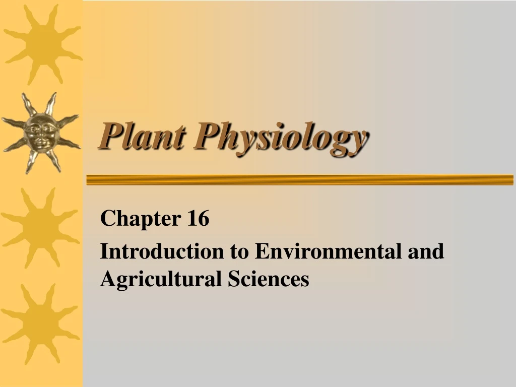 plant physiology