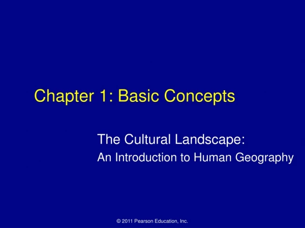 Chapter 1: Basic Concepts