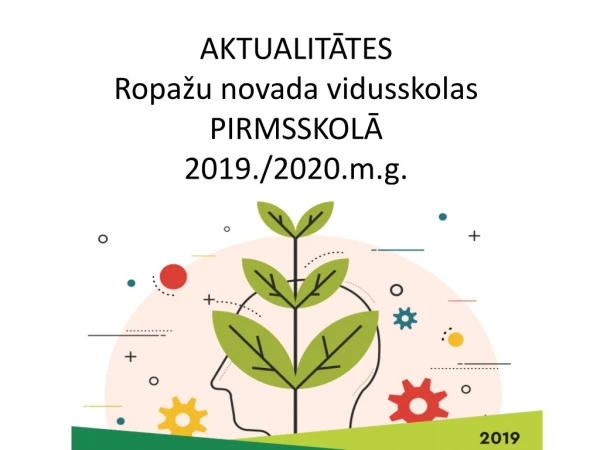 AKTUALIT ĀTES Ropa žu novada vidusskolas  PIRMSSKOL Ā 2019./2020 . m.g .