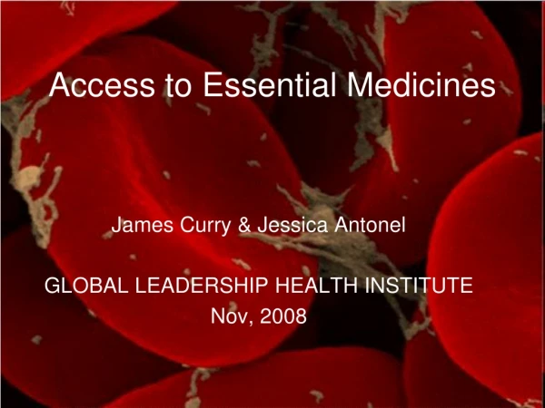 Access to Essential Medicines