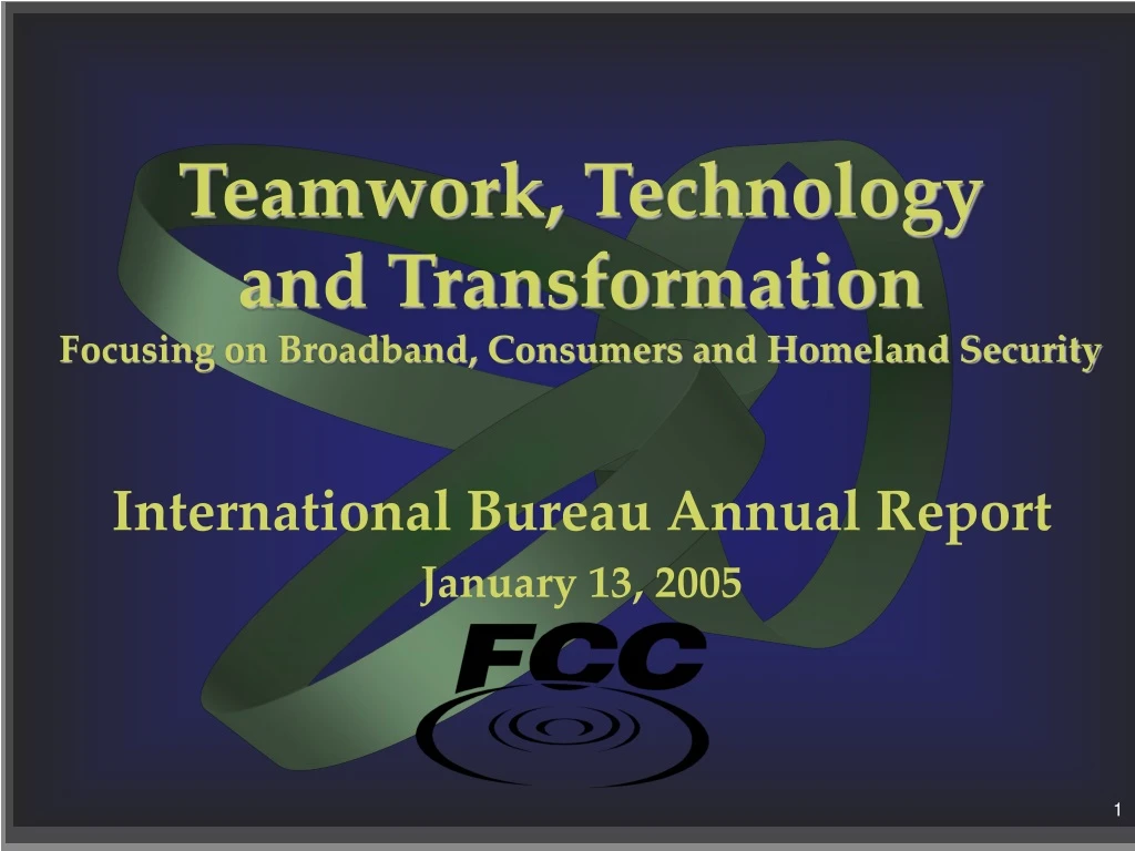 teamwork technology and transformation focusing on broadband consumers and homeland security
