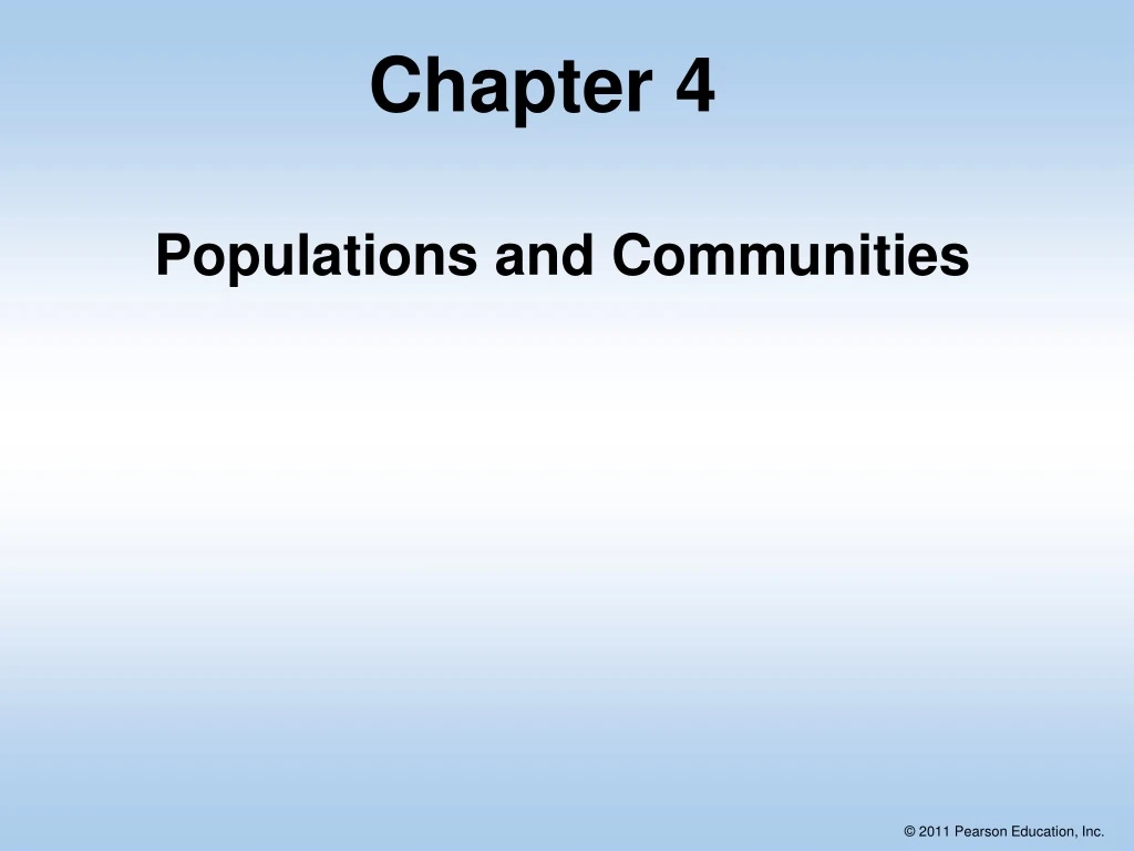 chapter 4 populations and communities