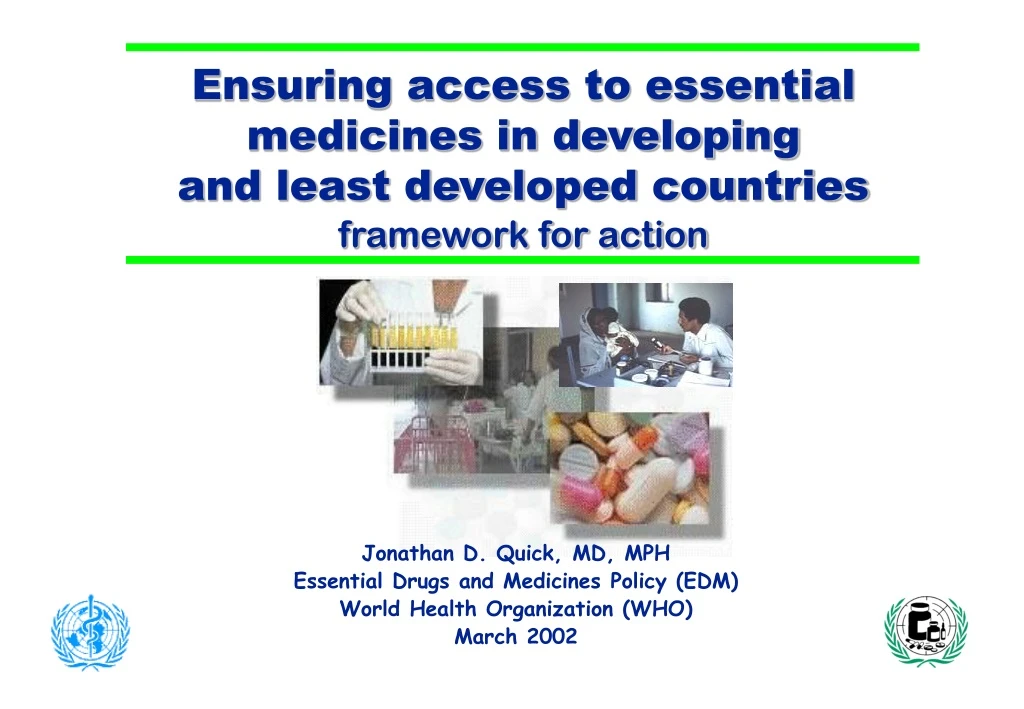 ensuring access to essential medicines