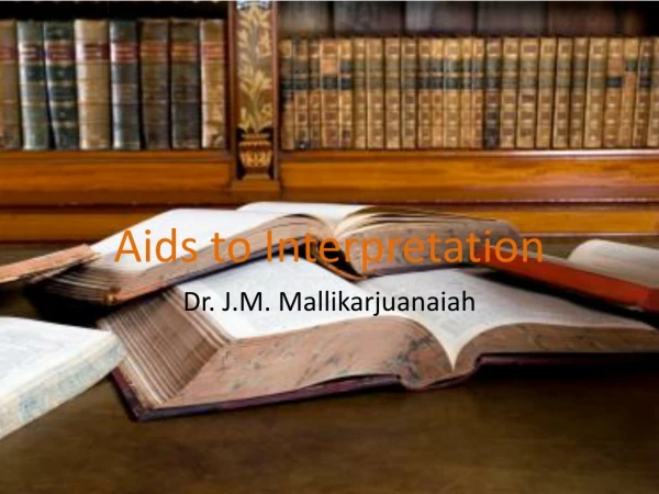 Aids to Interpretation